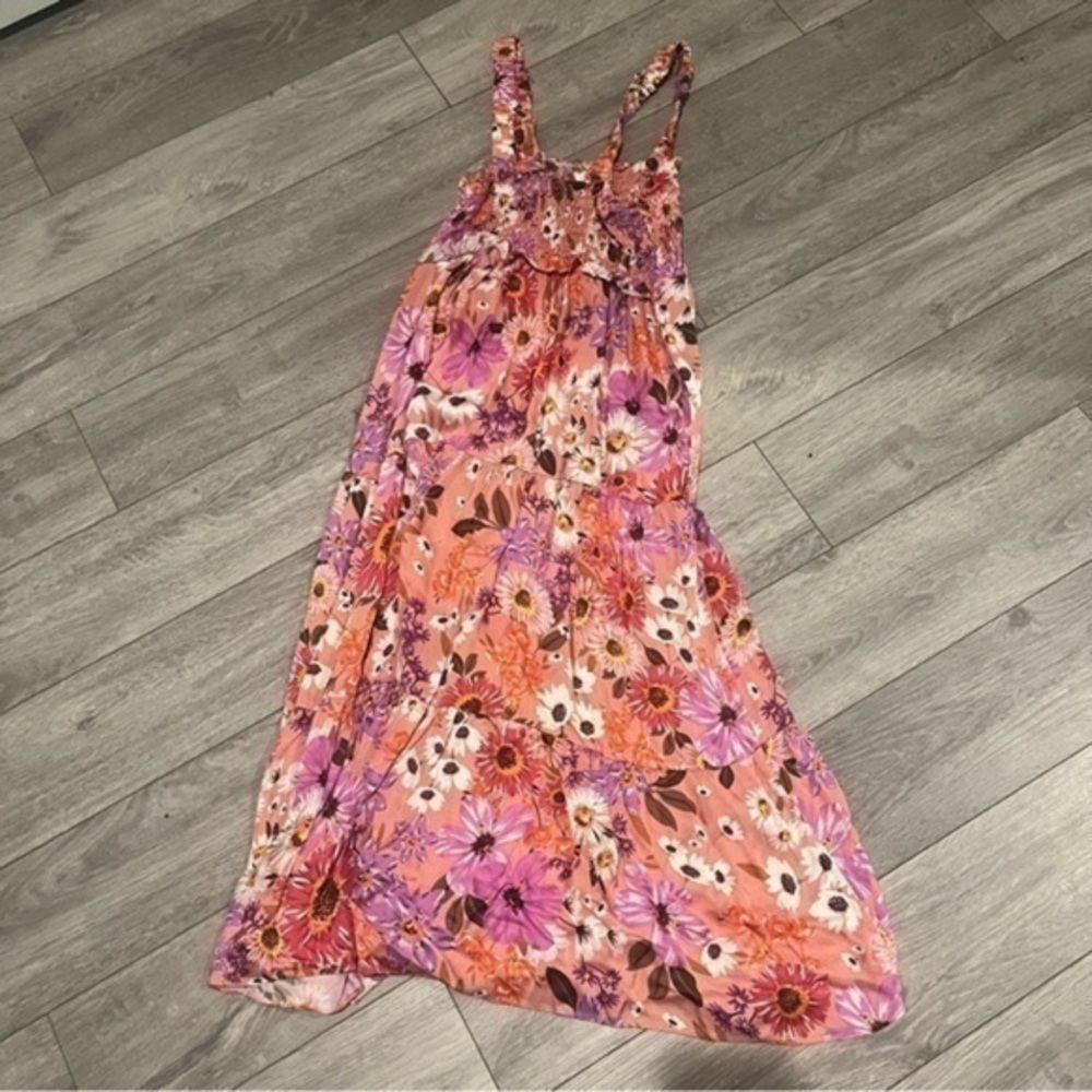 Rachel Parcell Tiered Floral Midi Dress